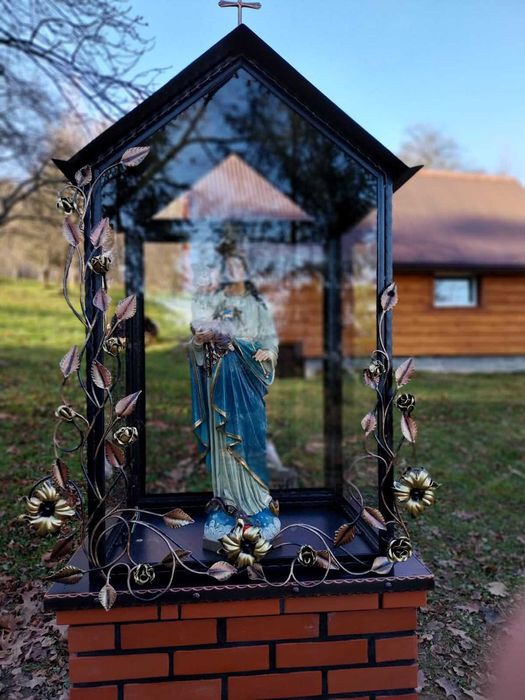 Kapliczka metalowa * Przydrożna lub do ogrodu *