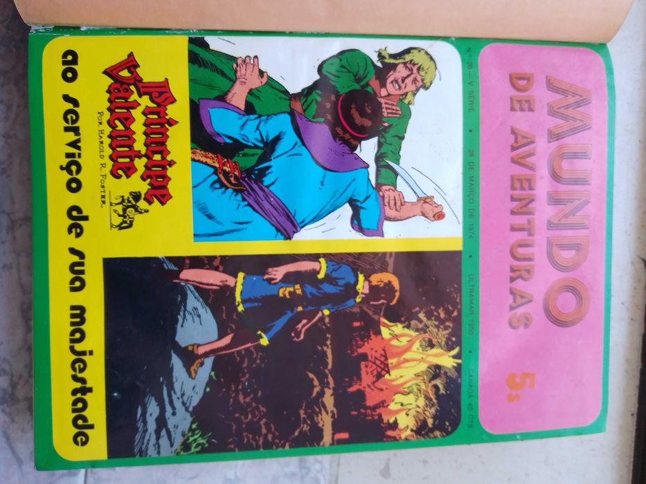Revista mundo de aventuras, e jornal da BD encadernadas.