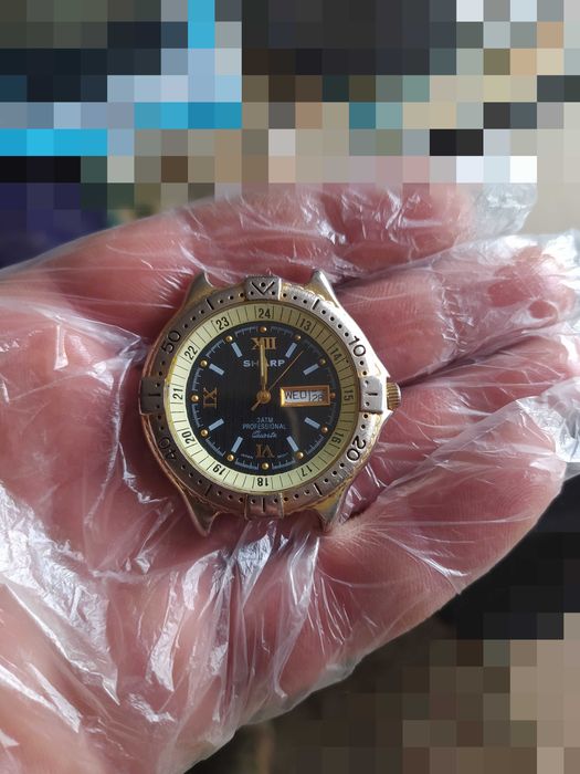 Винтажные Часы SHARP Япония наручные Обмен на смартфон картины серебро