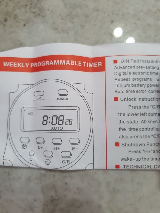 Programator czasowy Flix PROGRAMATOR TIMER CZASOWY 230V