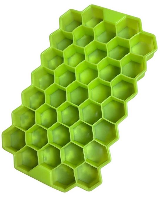 Foremka Silikonowa do kostek lodu z przykrywką ZIELONA kod 2482