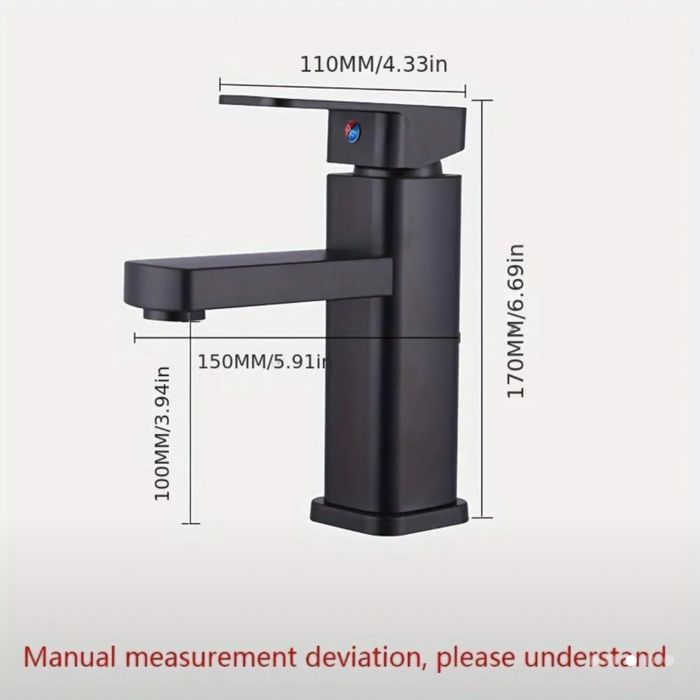 Torneira preta , mono comando, 2 unidades