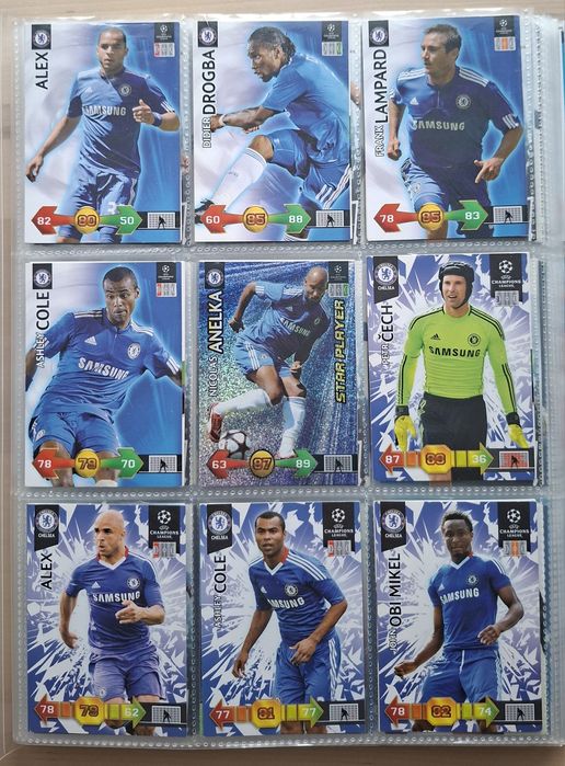 Karty piłkarskie Chelsea panini topps match attax fifa 365