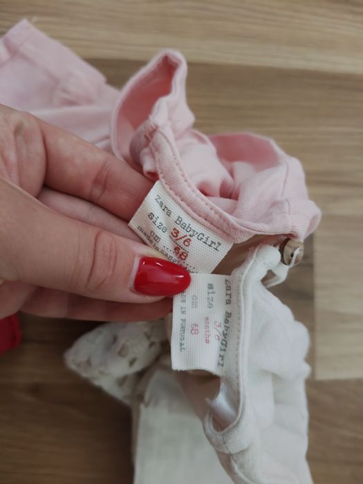 Zestaw, paka ubrań dla dziewczynki, body, bluzka, spodnie, rozmiar 68