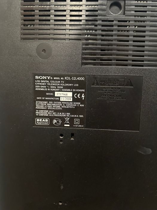 Sony Bravia kdl-32l4000