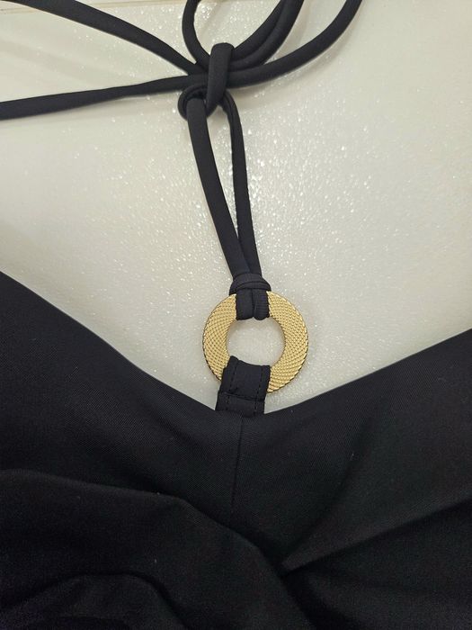 Strój kąpielowy jednoczęściowy Triumph 44D 90D czarny bardotka