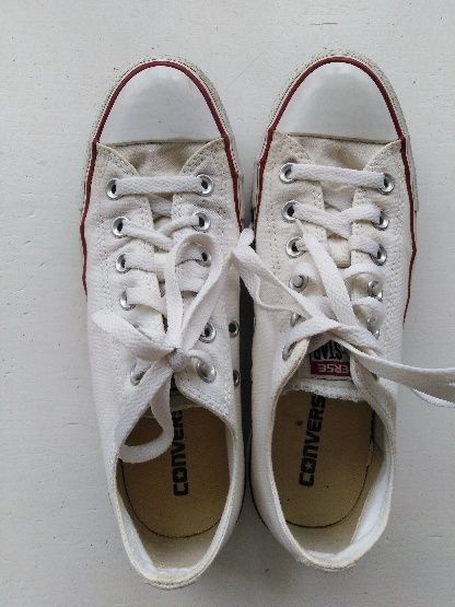 Converse białe trampki przed kostkę 39