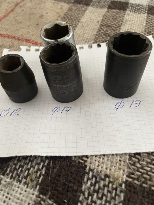 Головка торцева 12,17,19