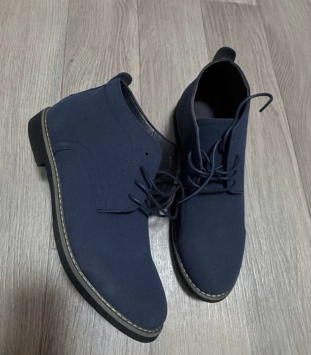 Нове  чоловіче взуття, екозамш Польша, устілка 28см