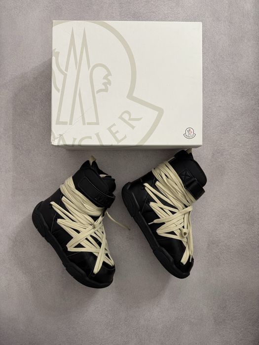 Rick Owens x Moncler Amber Leather Boots 43