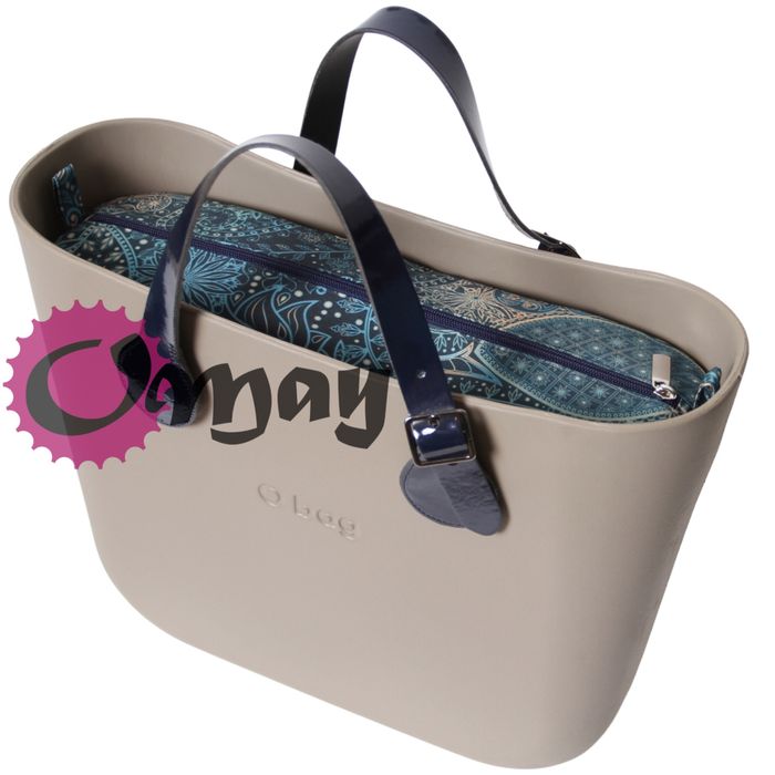 Granatowy organizer do OBAG STANDARD orient Morski 2 kieszenie OMAY