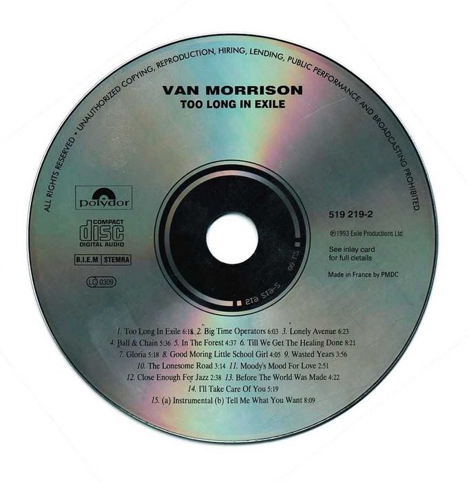 Van Morrison - Too long in exile - CD Original