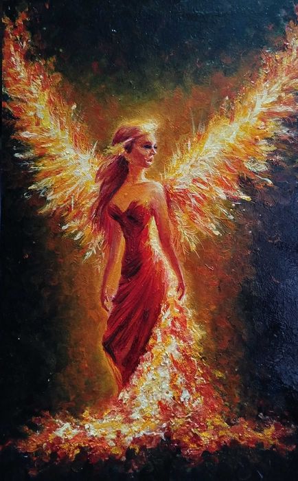 Продам картину ФЕНИКС масло30*50