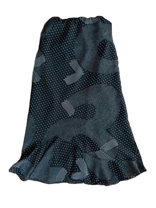 czarna spódnica w kropki długa vintage nowa