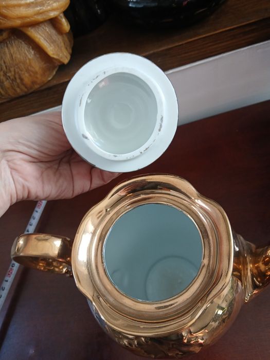 Fryderyka PRL duży dzbanek złocony