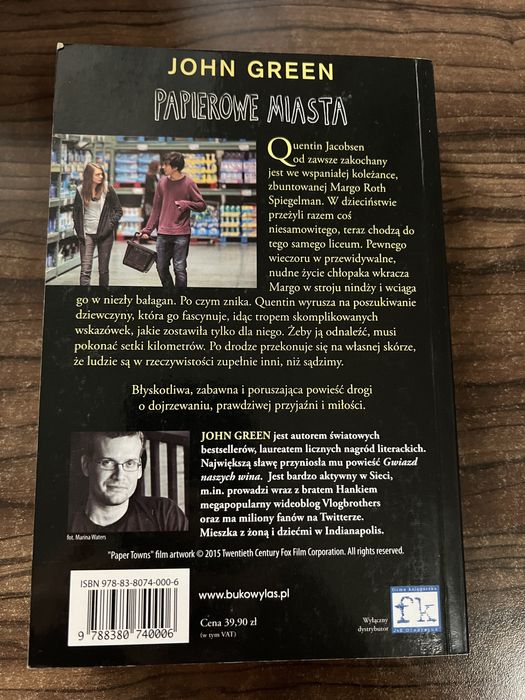 John Green Papierowe miasta