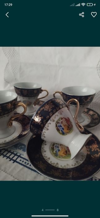 Кобальт. Сервиз .Чехословакия.