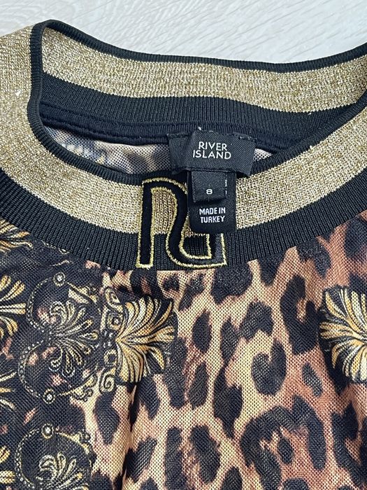 Подовжена футболка/ туніка на море ( сітка ) River Island