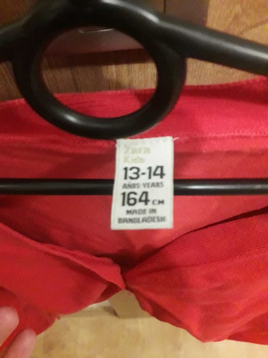 Sweterek bolerko malinowy krótki rozm. 164 lub S