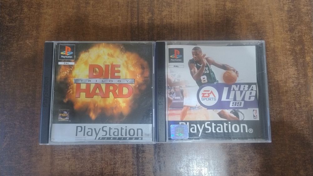 Диски для PlayStation 1 Die Hard Trilogy, NBA Live 99