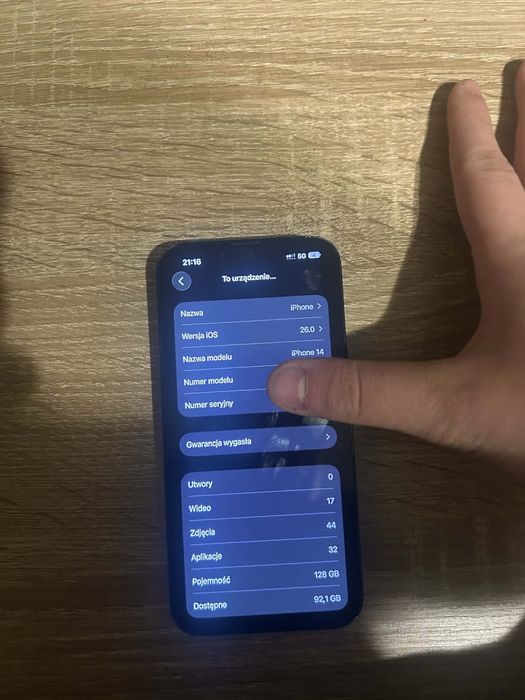 iPhone 14 Kondycja Baterii 86%