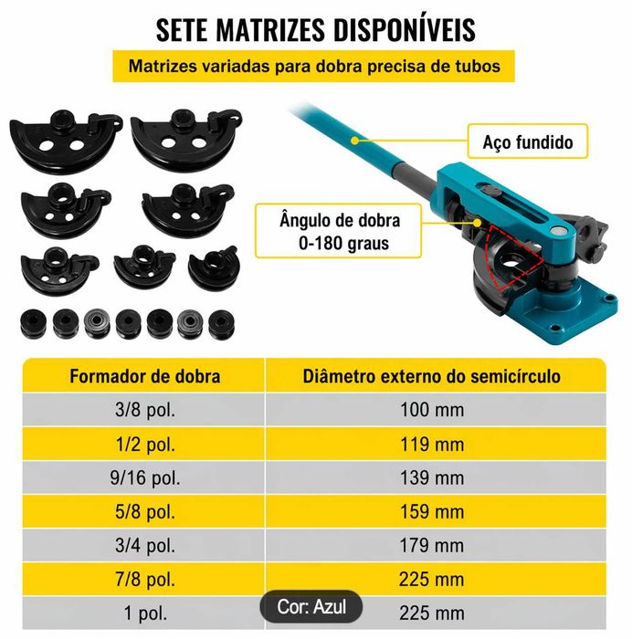 Dobradora de tubo manual / Maquina de dobrar tubo
