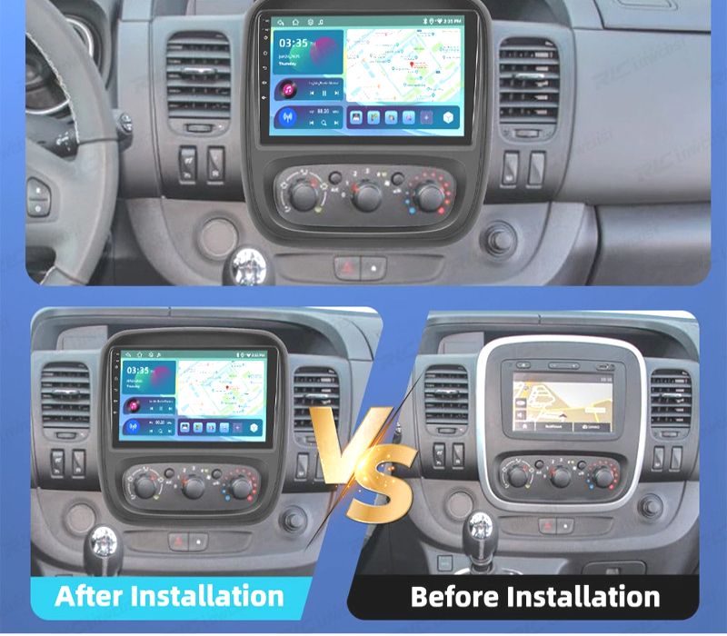 RÁDIO GPS ANDROID 13 RENAULT TRAFIC / OPEL VIVARO 14-19