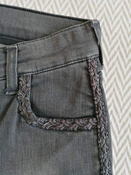 Calças de ganga cinzentas da Liber Jeans, Novas, 36, Made in Portugal