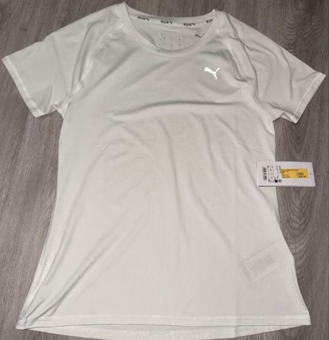 Новая Puma белая оригинал футболка пума,біла жіноча футболка