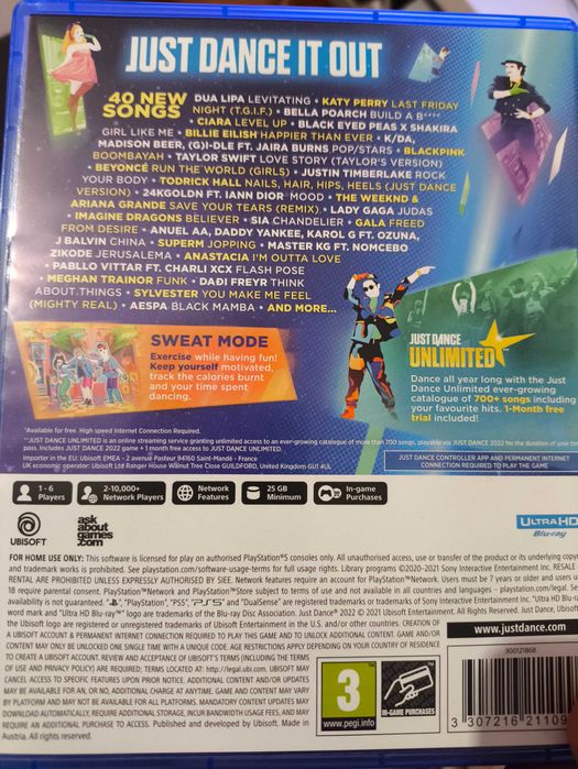 Just Dance 2022 PS5 como novo!