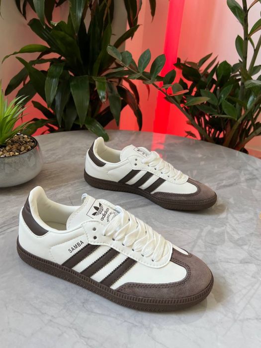 Adidas Samba Brown White  , Адідас Самба