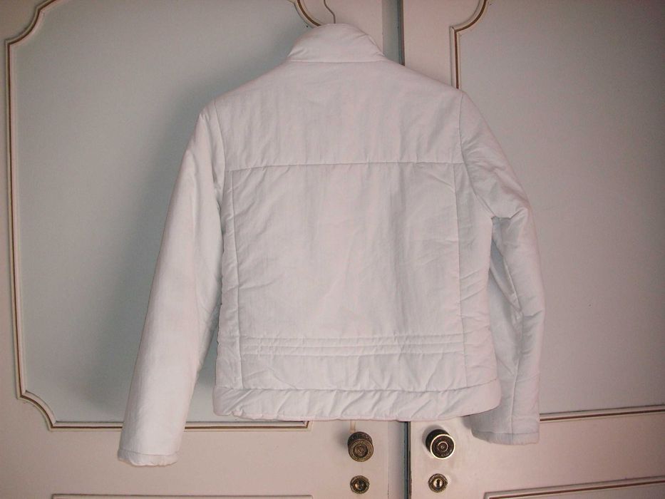 Casacos / Parkas Curtos Branco e Preto