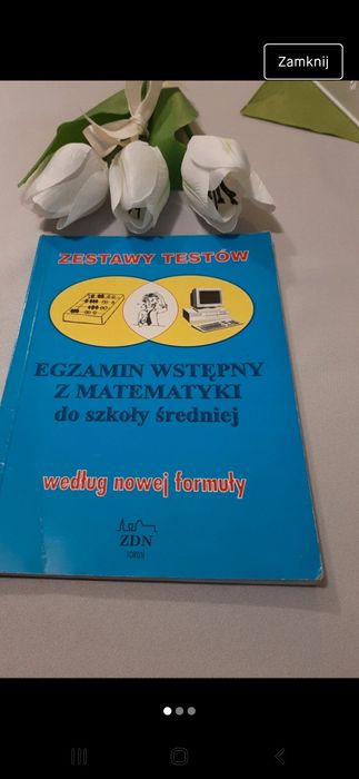 Książka"Zestawy Testów"Egzamin Wstępny z Matematyki
