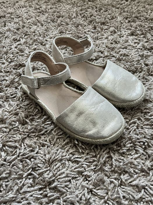 Złote espadryle sandały h&m 30