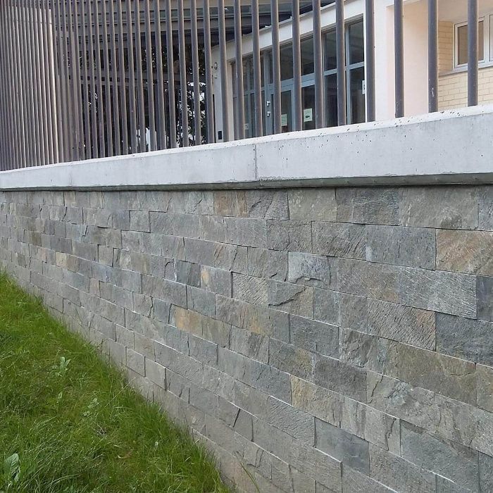 Płytki Kamienne Łupek Deoli Gold Green 30x10x1cm / ELEWACJA / ŚCIANY / PROMOCJA