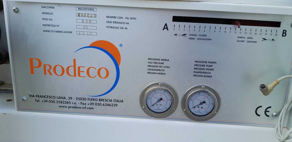 Brykieciarka do trocin Prodeco E60 ECO 4/25