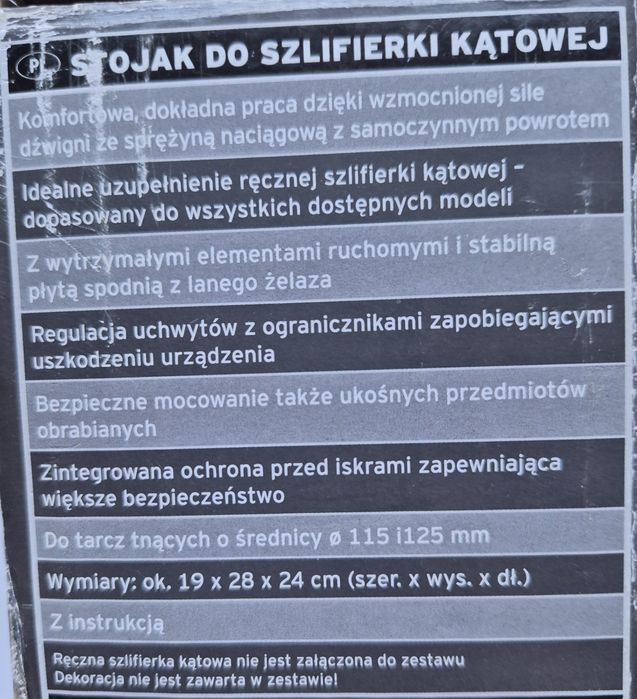 Stojak cięcie kątownikow narzędzie do szlifierki kątowej.