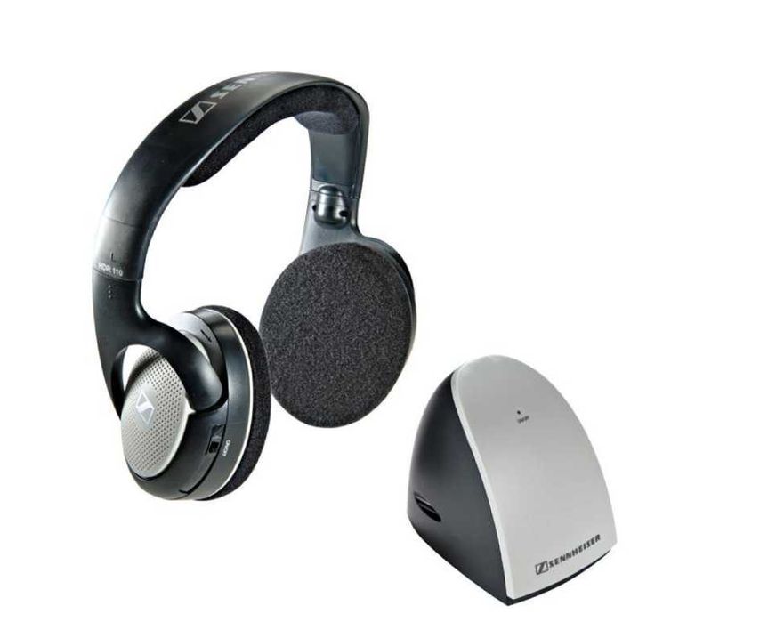 Słuchawki bezprzewodowe SENNHEISER RS110 + nadajnik do 100m - uszkodzone