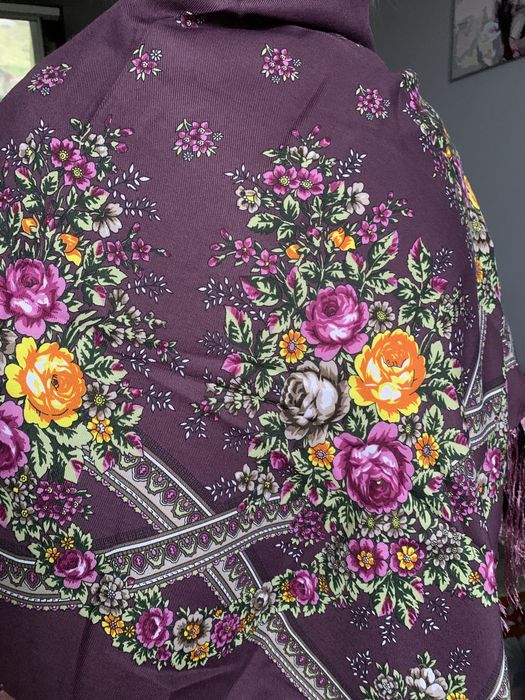 Платок украинский большой (шерсть+ вискоза)