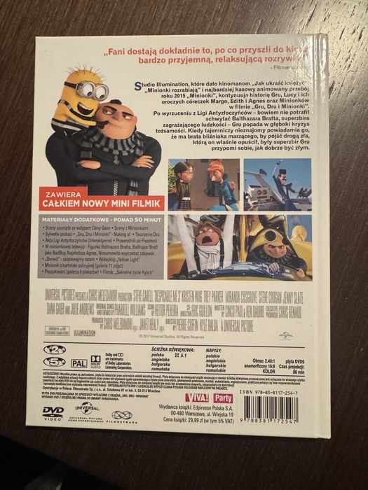 Minionki płyta DVD