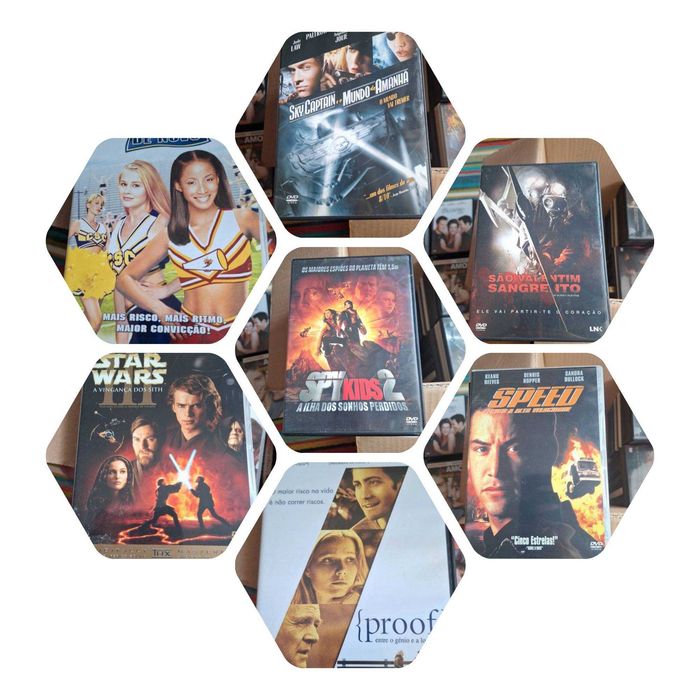 DVDS Variados, de diversos géneros, em bom estado