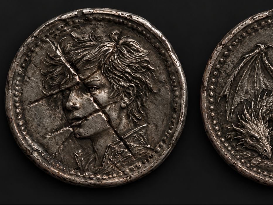 Moneda de jogos de tabuleiro Dragon Slayer