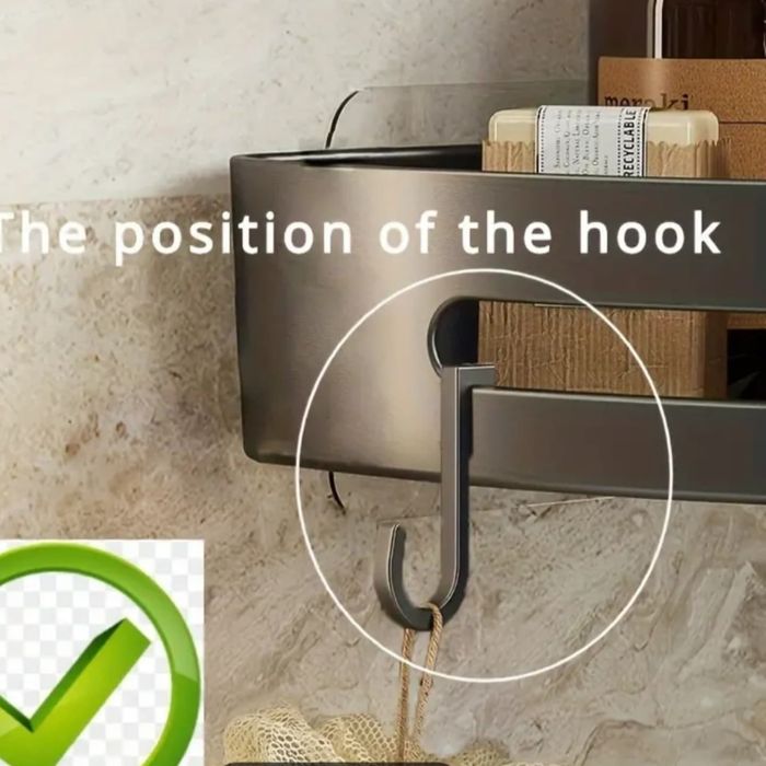 Кутова поличка у ванну