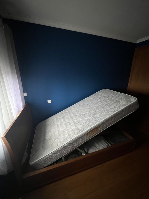 Cama solteiro sem colchão madeira maciça com sommier