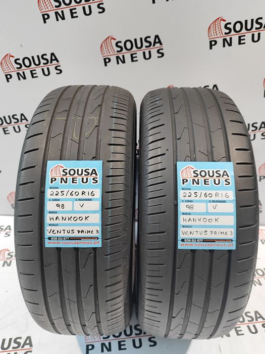 2 pneus semi novos 225-60R16 Hankook - Oferta dos Portes