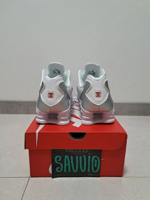 Buty Nike Shox TL White Metallic Silver r.45