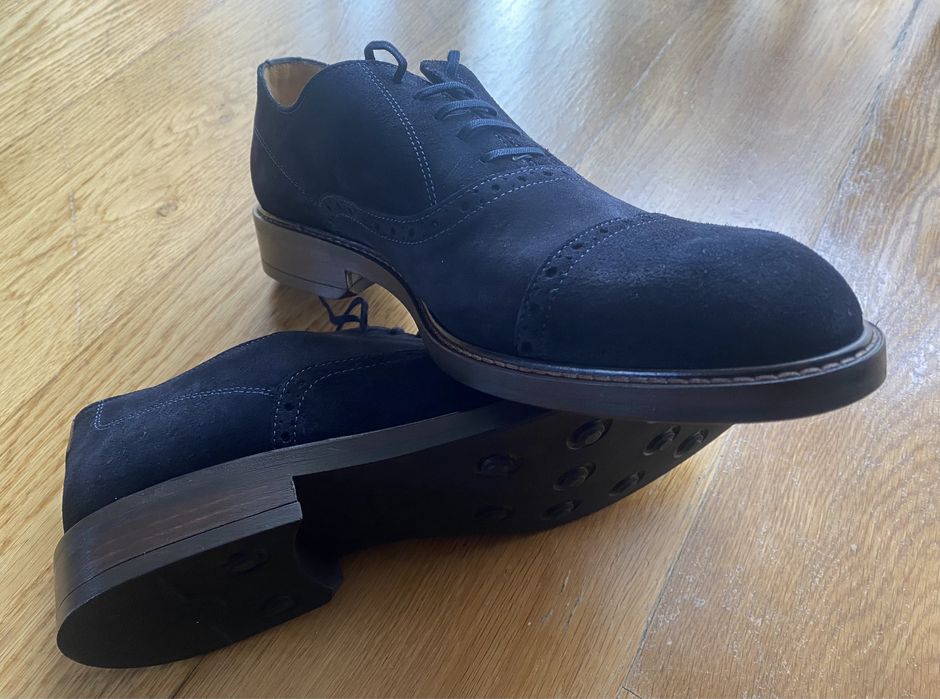 Sapatos Massimo Dutti - “Inglês Serraje Azul”