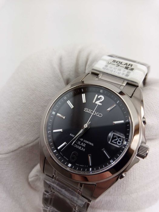 Японские часы Seiko Solar SBTM229 титан, солнечная батарея, радиоконтроль, сапфир
