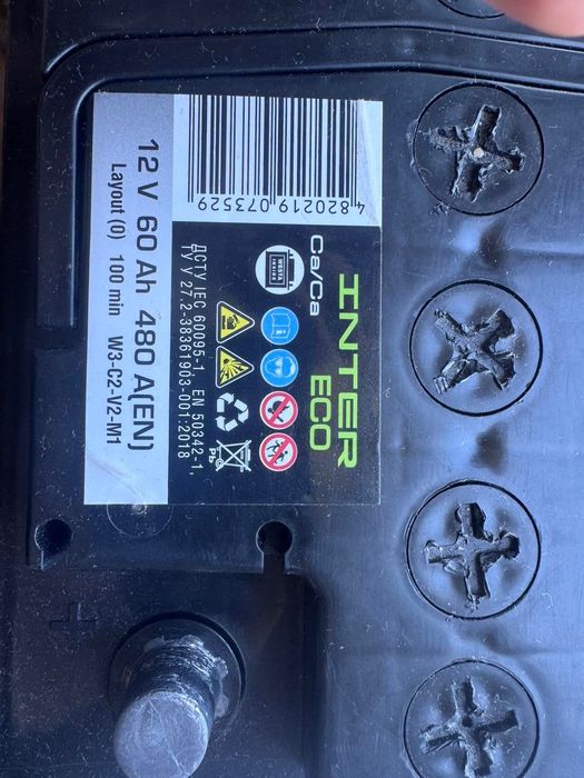 Продам акумулятор INTER ECO 60 Ah