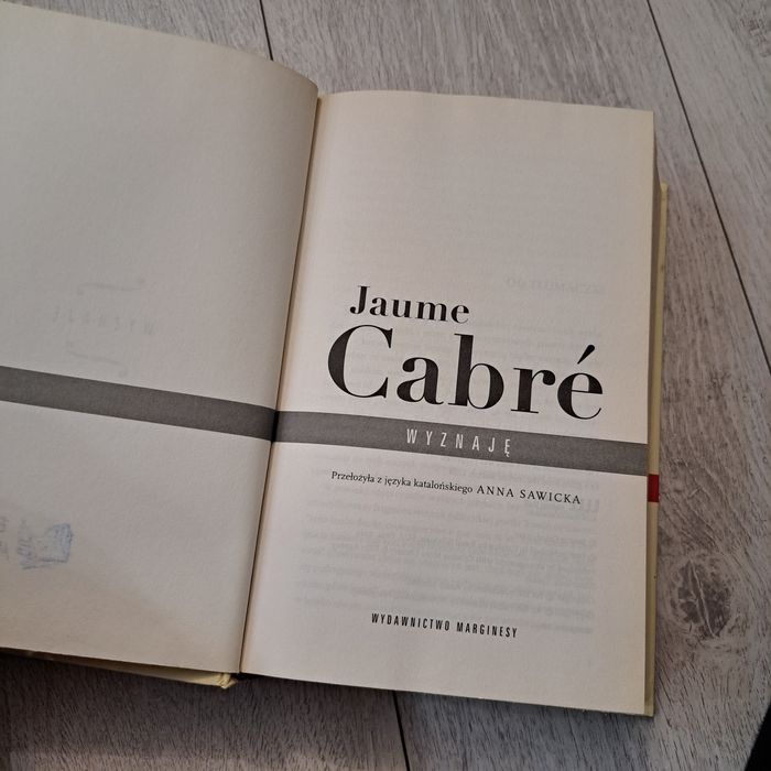 Książka  Wyznaję Jaume Cabre